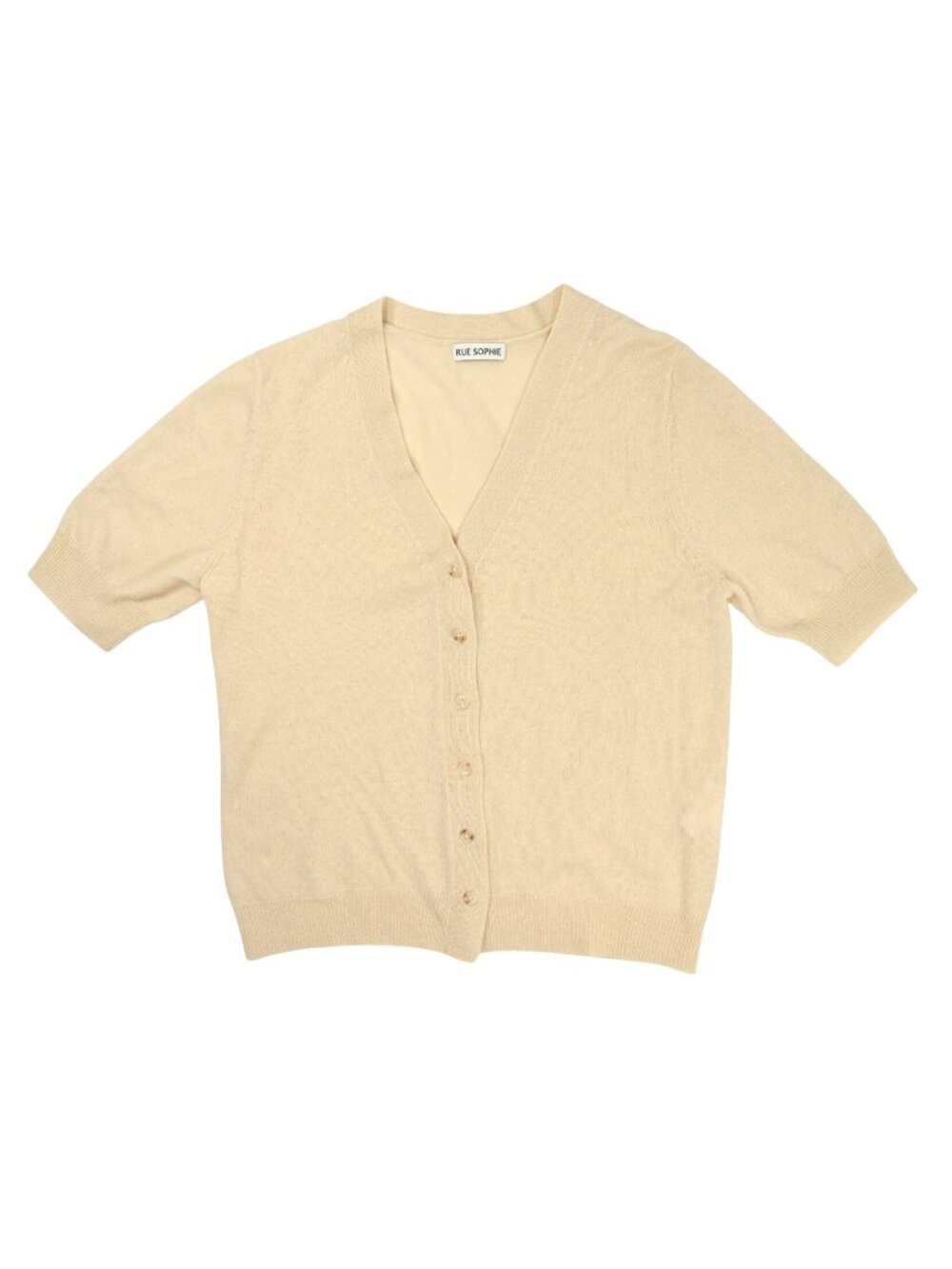 Rue Sophie Vela Knit Cardigan In Creme Pearl